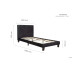 Berlin Bed Frame (Black Crush) 