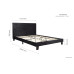 Berlin Bed Frame (Black Crush) 