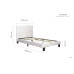 Berlin Bed Frame (Steel Crush)