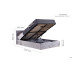 Berlin Ottoman Bed Frame (Steel Crush) 