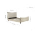 Copenhagen Bed Frame (Warm Stone)
