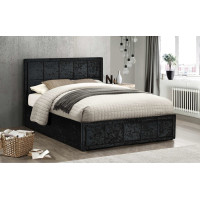 Hannover Ottoman Bed (Black Crush) 