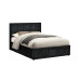 Hannover Ottoman Bed (Black Crush) 
