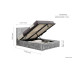 Hannover Ottoman Bed (Steel Crush) 
