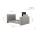 Plaza TV Bed (Grey)