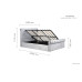 Sienna Side Ottoman Bed (Silver Crush)