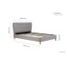 Stockholm Bed (Grey)