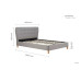 Stockholm Bed (Grey)