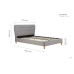 Stockholm Bed (Grey)