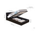 Berlin Ottoman Bed Frame (Brown Leather) 