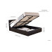 Berlin Ottoman Bed Frame (Brown Leather) 