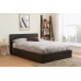 Berlin Ottoman Bed Frame (Brown Leather) 