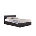 Berlin Ottoman Bed Frame (Brown Leather) 