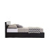 Berlin Ottoman Bed Frame (Brown Leather) 