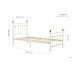 Atlas Bed Frame (Cream) 