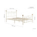 Atlas Bed Frame (Cream) 