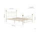 Atlas Bed Frame (Cream) 