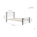 Faro Bed (Black & Silver)
