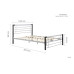 Faro Bed (Black & Silver)