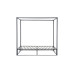 Farringdon 4 Poster Bed (Black)