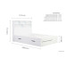 Alfie Bed Frame (White) 