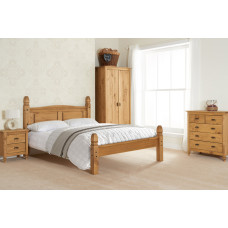 Corona Low End Bed Frame (Pine)