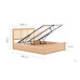 Croxley Rattan Ottoman Bed (Oak)