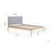 Ezra Bed (Grey & Oak)