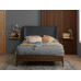 Halfden Bed (Dark Wood & Grey)