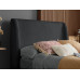 Halfden Bed (Dark Wood & Grey)