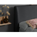Halfden Bed (Dark Wood & Grey)