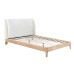 Halfden Bed (Light Wood & White)