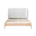 Halfden Bed (Light Wood & White)