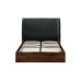 Halfden Ottoman Bed (Dark Wood & Grey)