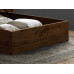 Halfden Ottoman Bed (Dark Wood & Grey)