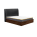 Halfden Ottoman Bed (Dark Wood & Grey)