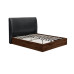Halfden Ottoman Bed (Dark Wood & Grey)
