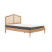 Leonie Rattan Bed (Oak)