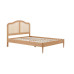 Leonie Rattan Bed (Oak)