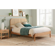 Margot Rattan Bed (Oak)
