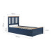 Phoenix Ottoman Bed (Navy Blue) 