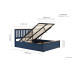 Phoenix Ottoman Bed (Navy Blue) 