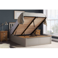 Phoenix Ottoman Bed (Pearl Grey)