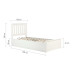 Phoenix Ottoman Bed (White)