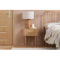 Axel 1 Drawer Bedside (Oak)