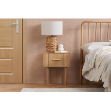 Axel 1 Drawer Bedside (Oak)