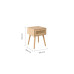 Croxley 1 Drawer Bedside (Oak)