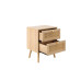 Croxley 2 Drawer Bedside (Oak)