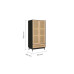 Croxley 2 Door + 1 Drawer Wardrobe (Black)