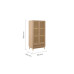 Croxley 2 Door + 1 Drawer Wardrobe (Oak)